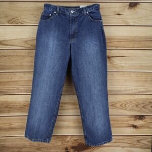 Route 66 Jeans Womens Size 12 Short Blue Denim Relaxed Fit Tapered At Ankle NWT‎